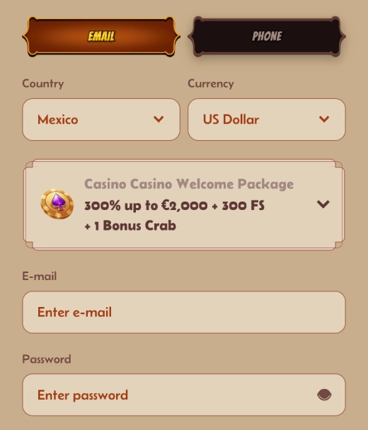 Register at AlaWin Casino